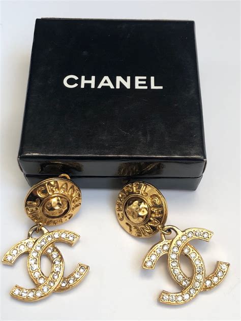 chanel written earrings